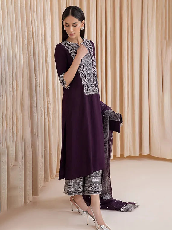 Luxury Embroidered Multi Collection 2025 By Baroque (UR-7007)