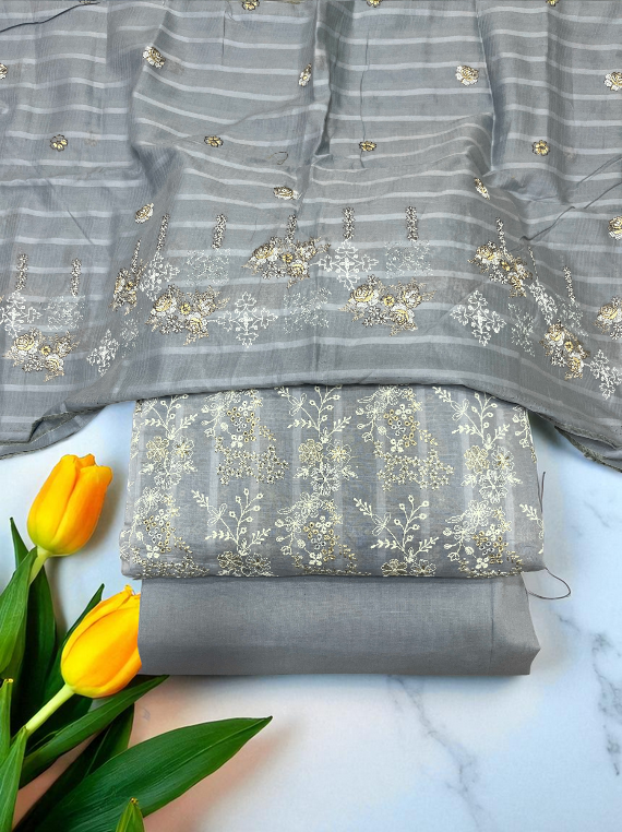 Luxury Embroidery Tila Work Lawn Edit 2025 Vol-25DD12 (25DD12-01)
