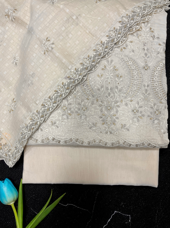 Luxury Embroidery Tila Work Lawn Edit 2025 Vol 25DD05 (25DD05-02)