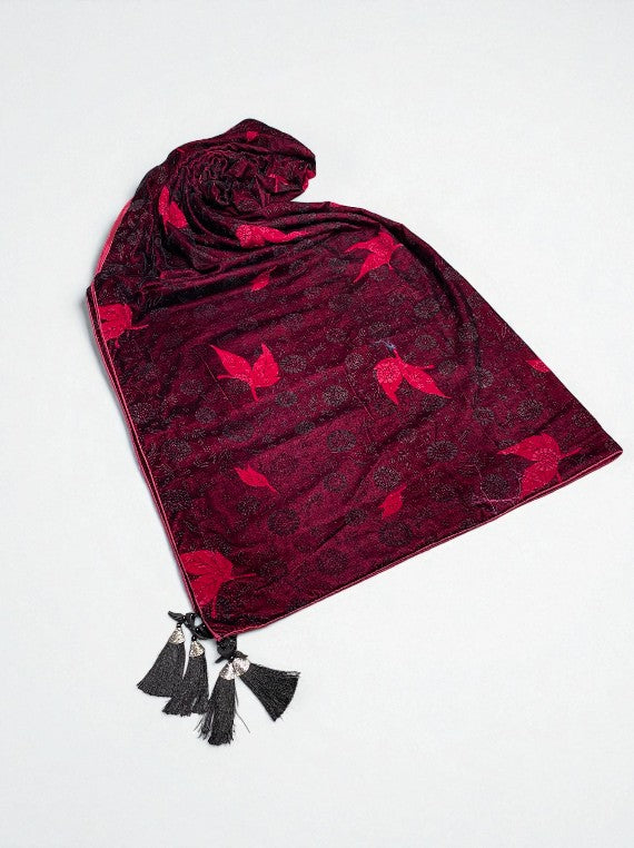 Luxury Plachi Velvet Stone Work Shawl Edit 2025 (25DS34-02)