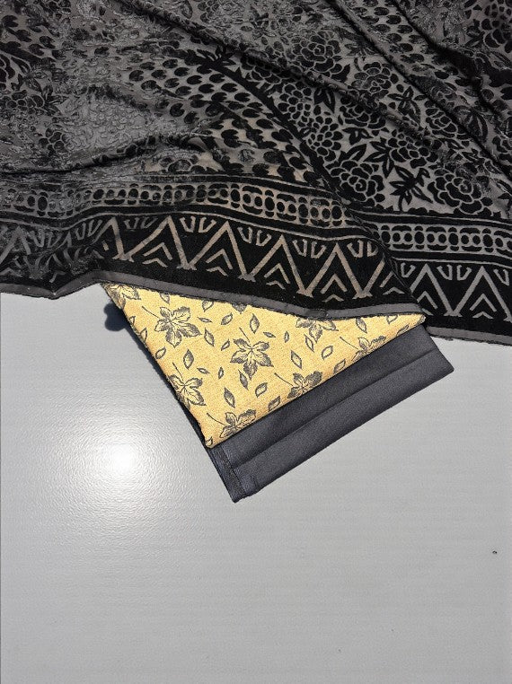 Luxury Printed Marina & Velvet Shawl Edit 2025 (25DS31-03)