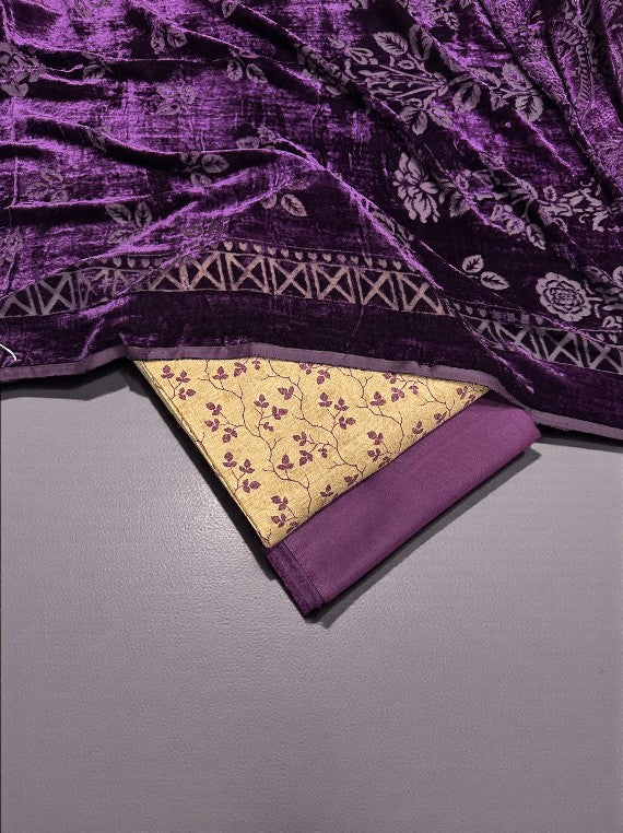 Luxury Printed Marina & Velvet Shawl Edit 2025 (25DS31-05)