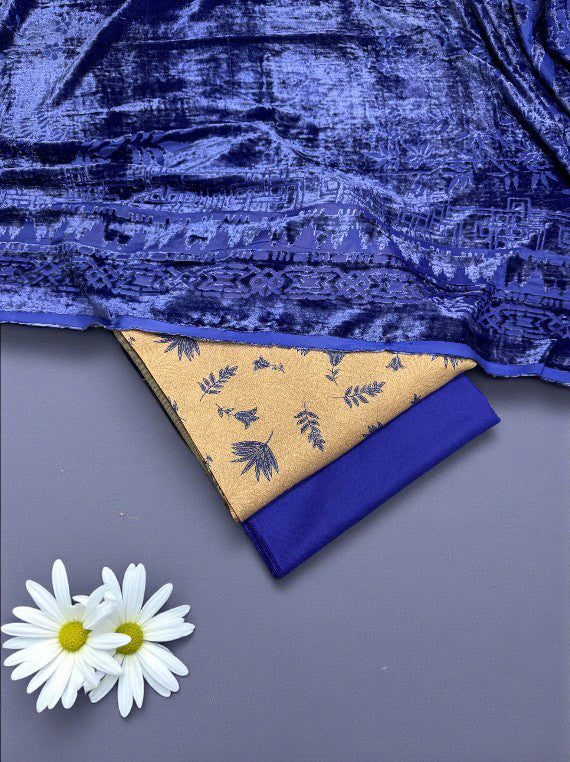 Luxury Printed Marina & Velvet Shawl Edit 2025