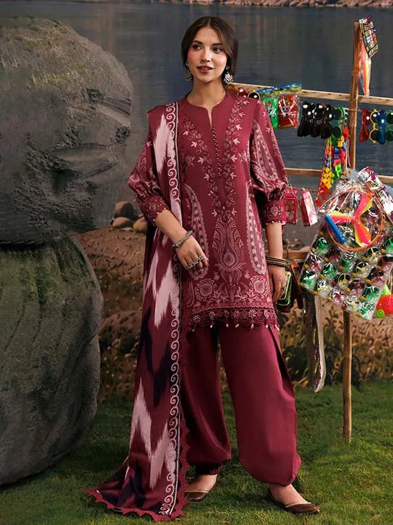 M.Basics AGLA Station by Maria.B Unstitched Khaddar Winter'26 (02A)
