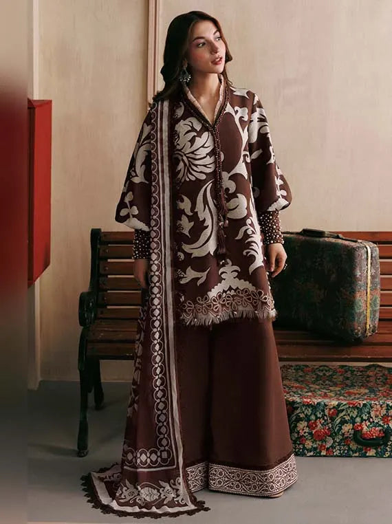 M.Basics AGLA Station by Maria.B Unstitched Khaddar Winter'26 (04A)