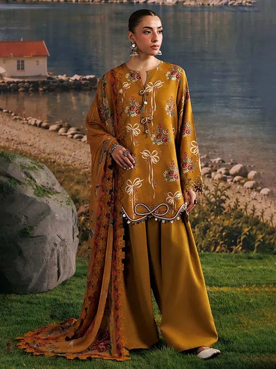 M.Basics AGLA Station by Maria.B Unstitched Khaddar Winter'26 (08A)