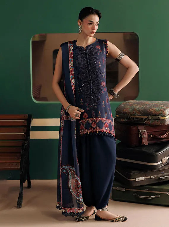M.Basics AGLA Station by Maria.B Unstitched Khaddar Winter'26 (09A)