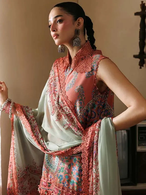 M.Basics AGLA Station by Maria.B Unstitched Khaddar Winter'26 (10B)