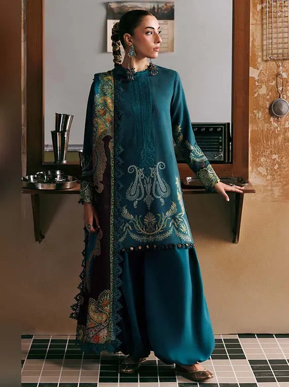 M.Basics AGLA Station by Maria.B Unstitched Khaddar Winter'26 (11A)