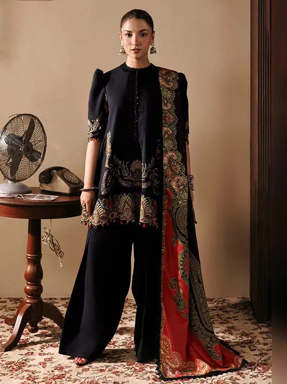 M.Basics AGLA Station by Maria.B Unstitched Khaddar Winter'26 (11B)