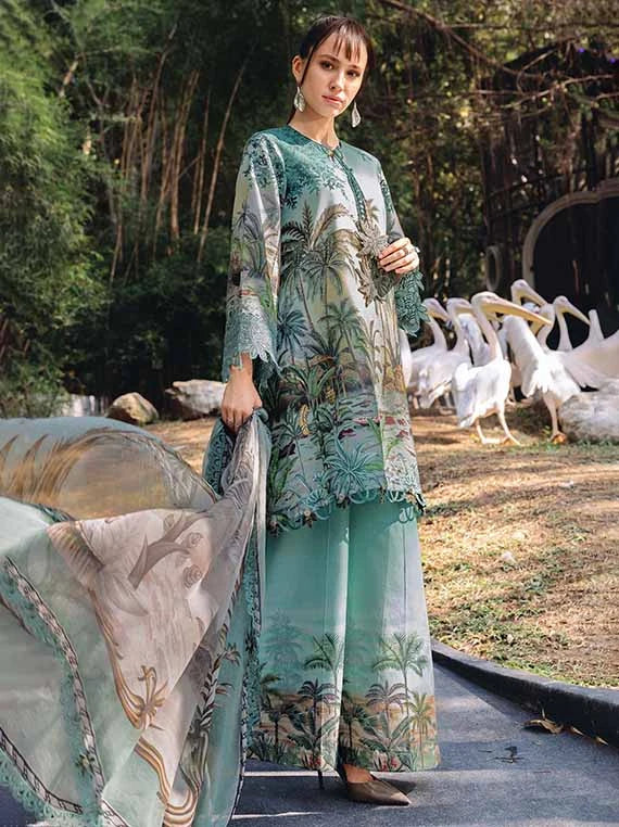 M.PRINTS by Maria B Embroidered Lawn Collection 2026 Vol-29 (MPT-2907-A)