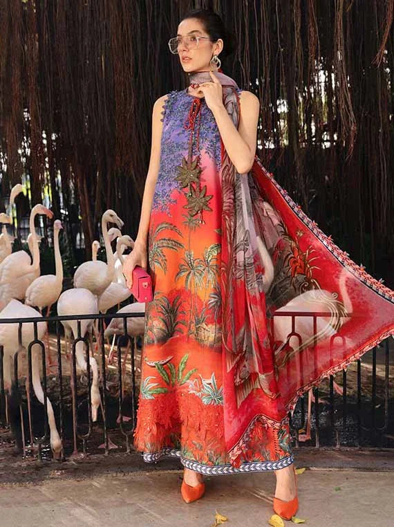 M.PRINTS by Maria B Embroidered Lawn Collection 2026 Vol-29 (MPT-2907-B)