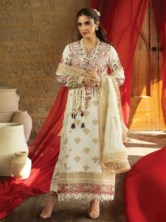 MAYA by IMROZIA SERENE Lux Lawn Collection 2026 (SL-150 AREEBA)