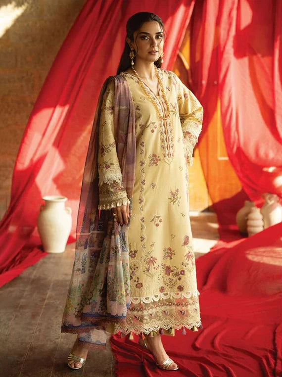 MAYA by IMROZIA SERENE Lux Lawn Collection 2026 (SL-151 NAEL)