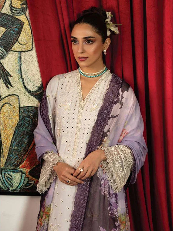 MAYA by IMROZIA SERENE Lux Lawn Collection 2026 (SL-153 RAMEEN)