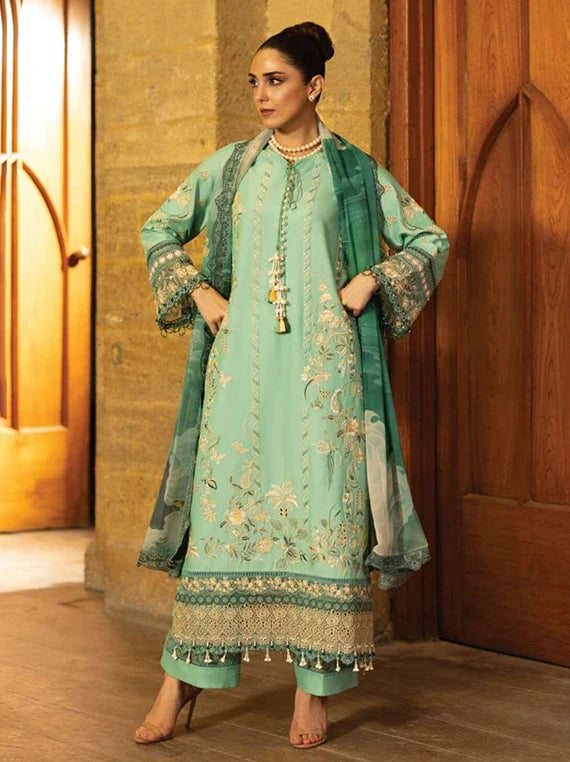 MAYA by IMROZIA SERENE Lux Lawn Collection 2026 (SL-156 YALINA)