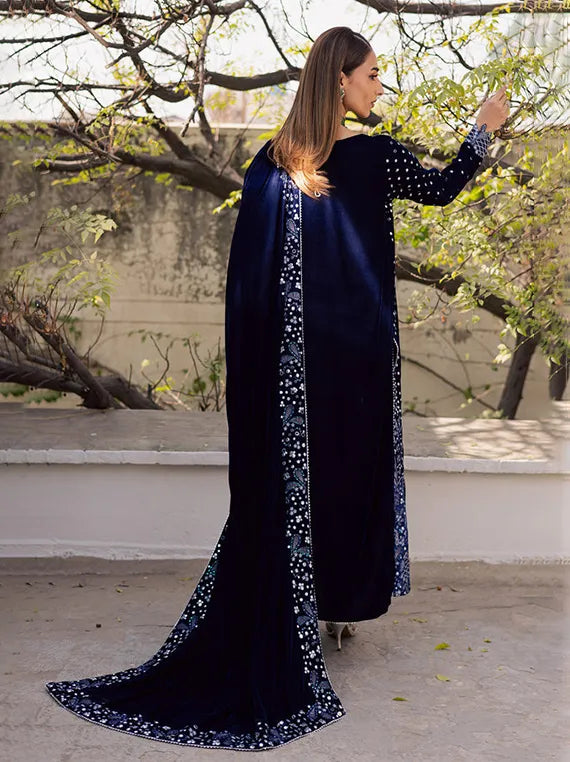 MAYA by Nureh Embroidered Velvet Collection 2025 (NW-121)