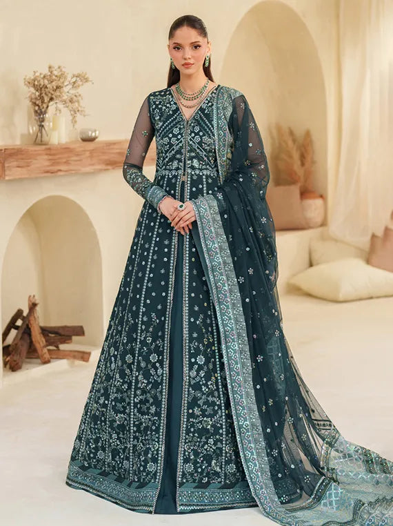 MEESA Zarif Exclusive Embroidered Net Collection 2025 (02-Rimul)