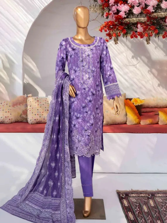 MEHAK Embroidered Lawn Collection 2026 (MKE-E-250146)
