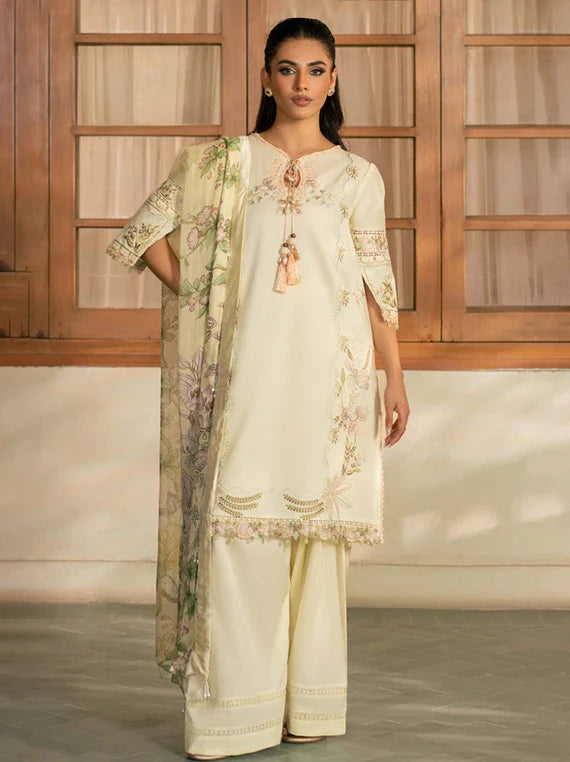 MEHRMAA by Humdum Embroidered Lawn Collection 2026 (D01 Angoori)