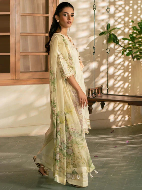 MEHRMAA by Humdum Embroidered Lawn Collection 2026 (D01 Angoori)