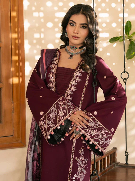 MEHRMAA by Humdum Embroidered Lawn Collection 2026 (D05 Mahveen)
