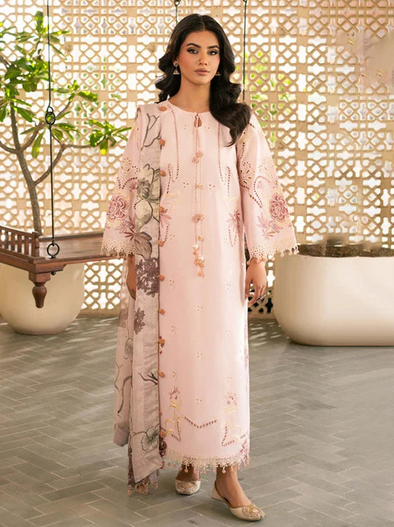 MEHRMAA by Humdum Embroidered Lawn Collection 2026 (D07 Nuraaya)