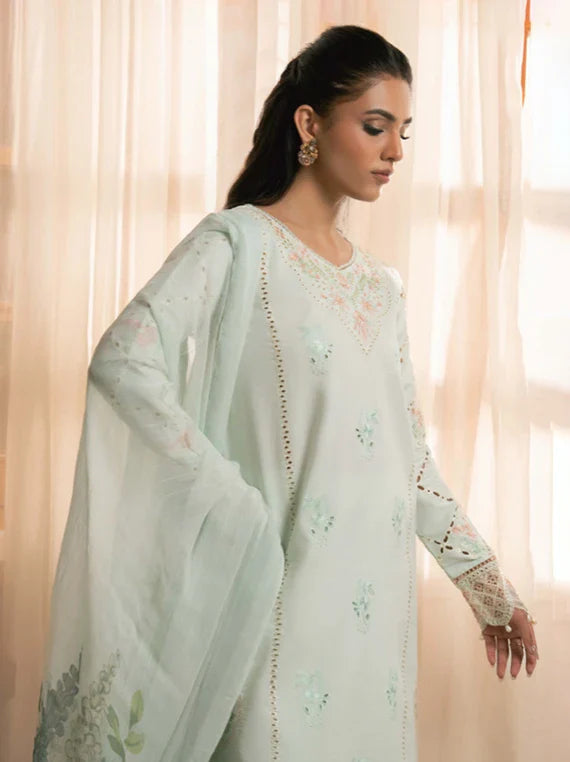 MEHRMAA by Humdum Embroidered Lawn Collection 2026 (D09 Sabeen)