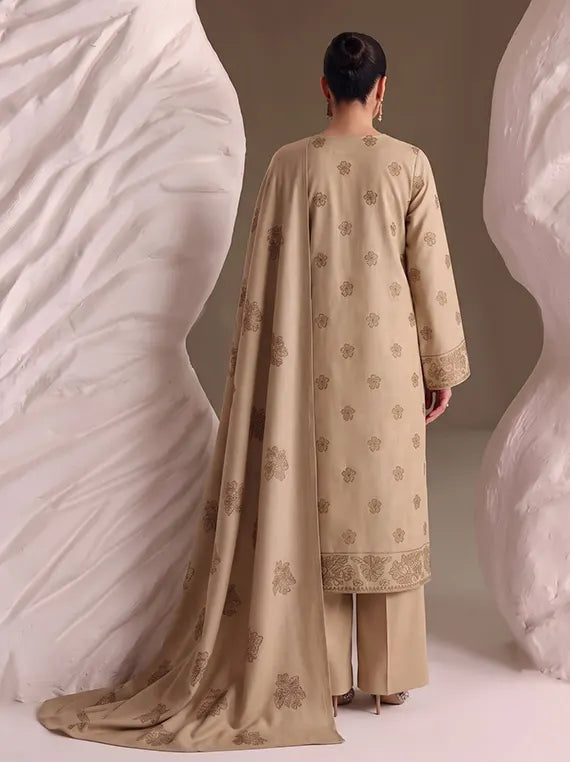 MEHTAB by Eleganza Peach Embroidery Unstitched Collection'26 Vol-129 (D-02)