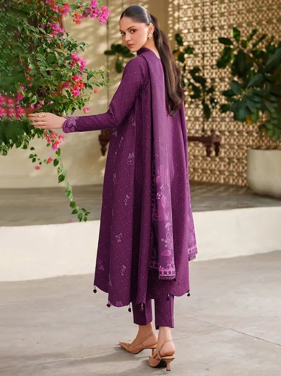 MELINE by Farasha Premium Viscose Collection 2025 (04-Wild Plum)