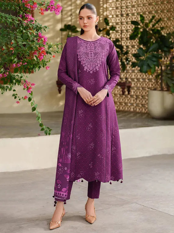 MELINE by Farasha Premium Viscose Collection 2025 (04-Wild Plum)