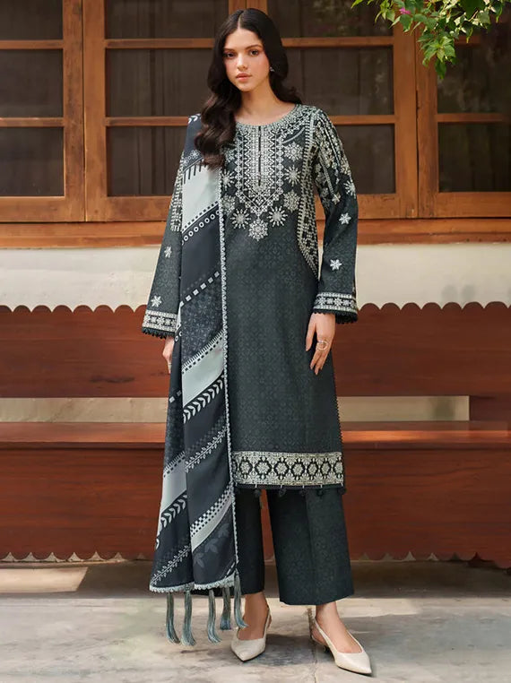 MELINE by Farasha Premium Viscose Collection 2025 (07-Slate Gray)