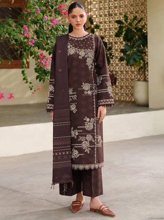 MELINE by Farasha Premium Viscose Collection 2025 (09-Autumn Rose)