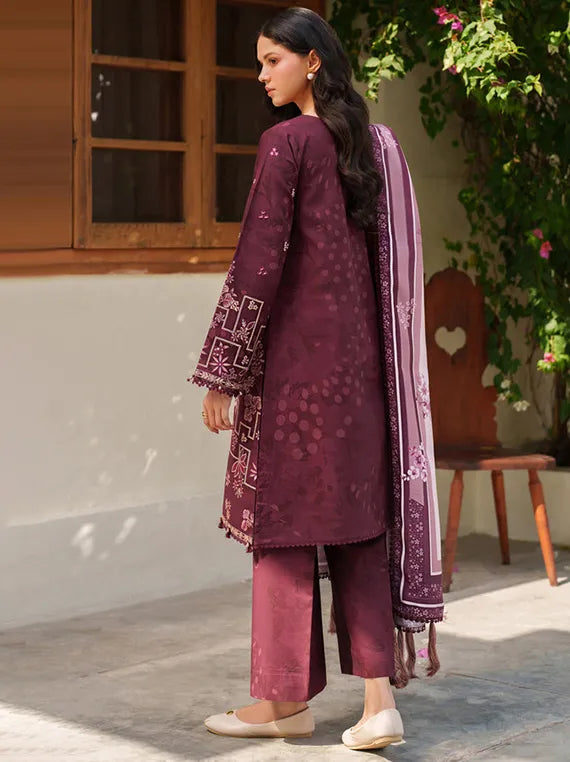 MELINE by Farasha Premium Viscose Collection 2025 (10-Mauve Cream)