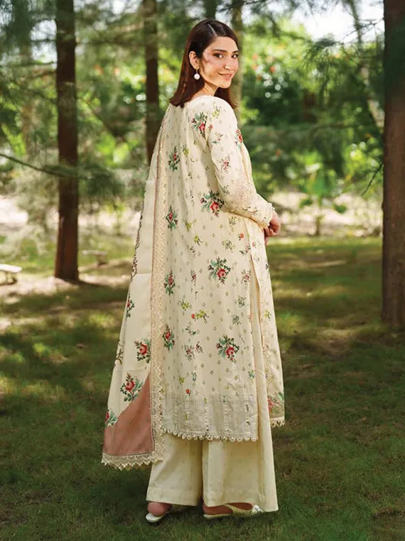 MERAKI Embroidered Viscose Collection 2025 by ASIFA and NABEEL (Misty Meadows)