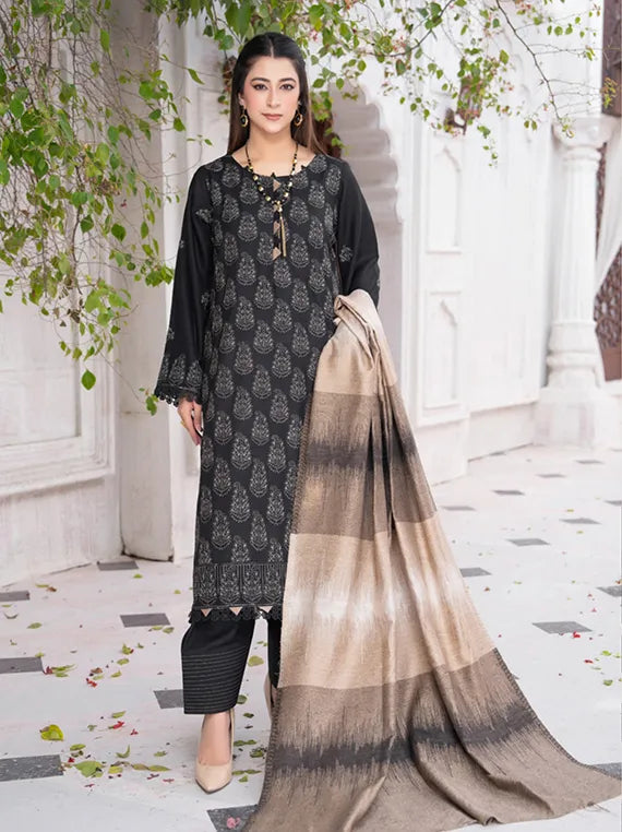 MERI ARZO Embroidered Dhanak Collection 2025 by Manizay (D-01)
