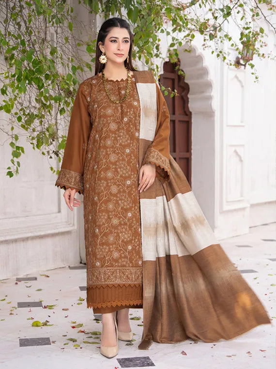 MERI ARZO Embroidered Dhanak Collection 2025 by Manizay (D-02)