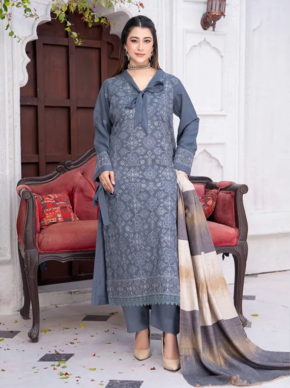 MERI ARZO Embroidered Dhanak Collection 2025 by Manizay (D-05)