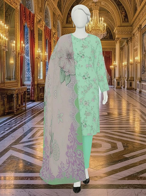 MINAHIL by ABC BanaDora Lawn Collection 2026 (D-01)