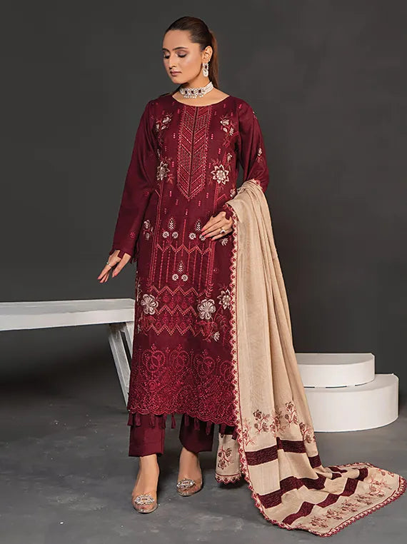 MODERN Embroidered Dobby Peach Collection 2025 Vol-140