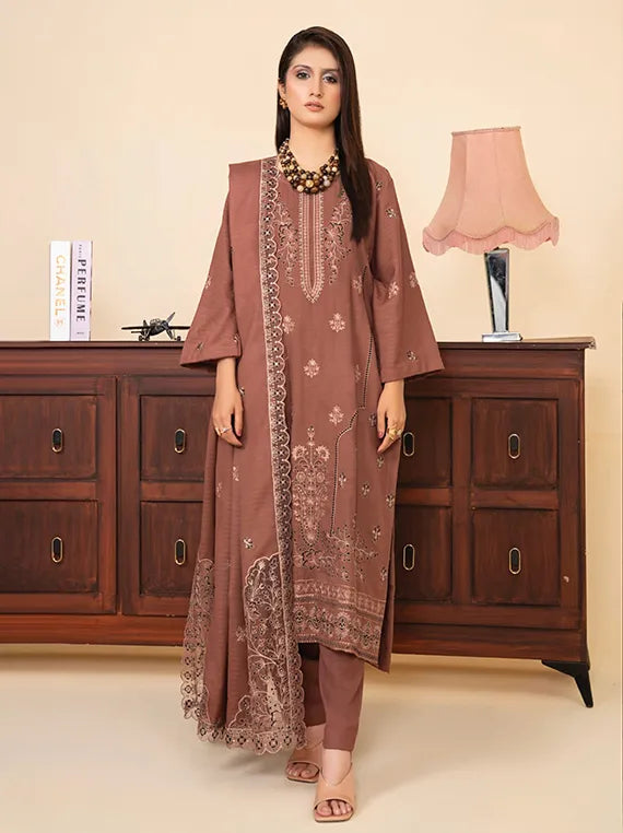 MODERN Embroidered Doria Dhanak Collection 2025 Vol-151 (MD-06)