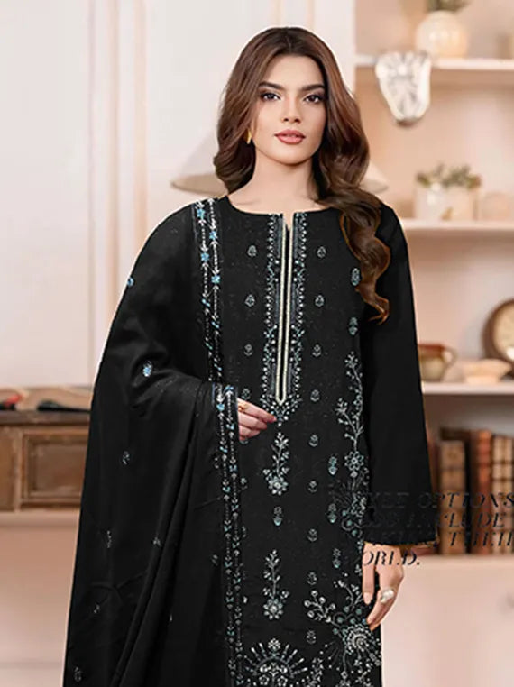 MODERN Luxury Embroidered Peach Collection 2026 Vol-203 (D-04)