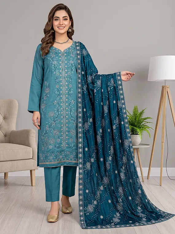 MODERN Luxury Embroidery Peach Winter Collection'26 Vol-170 (D-01)