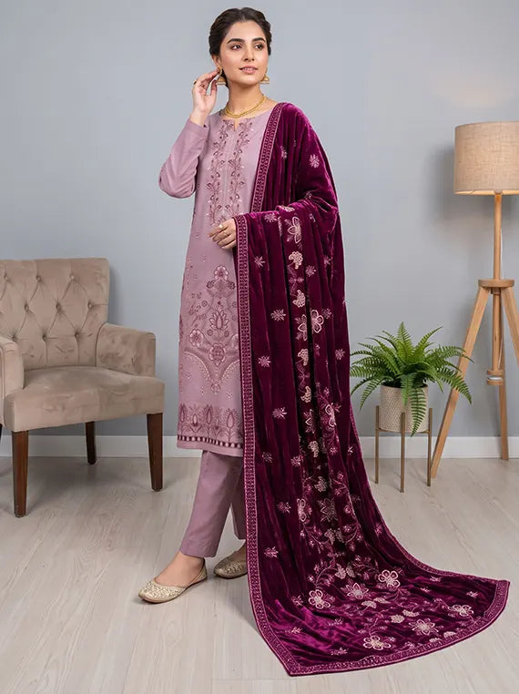 MODERN Luxury Embroidery Peach Winter Collection'26 Vol-170 (D-02)