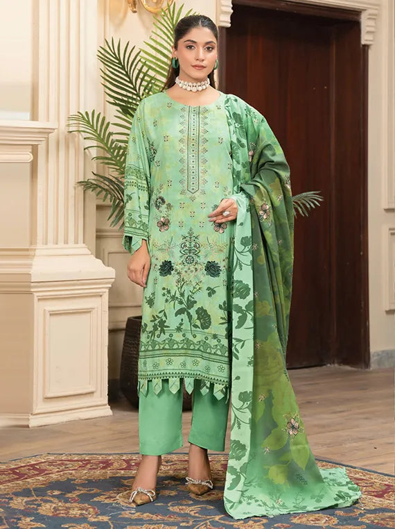 MODERN Printed Embroidered Dhanak Collection 2025 Vol-142 (MD-03)