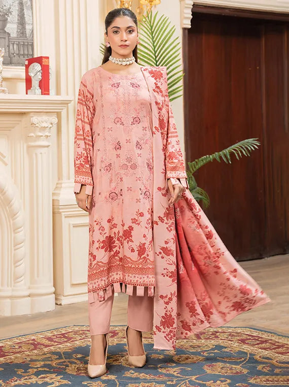 MODERN Printed Embroidered Dhanak Collection 2025 Vol-142 (MD-09)