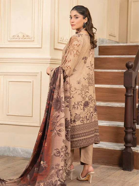 MODERN Printed Embroidered Dhanak Collection 2025 Vol-142 (MD-10)
