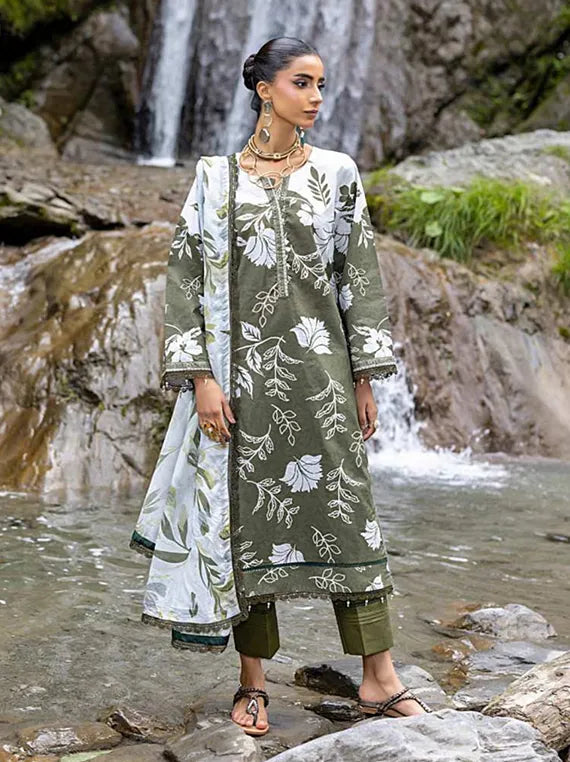 MONSOON by Alzohaib Printed Cambric Collection 2025 Vol-02 (D-04)