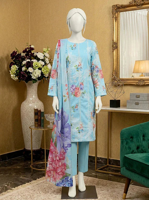 MOON by Abc Embroidered Slub Lawn Collection 2026 (D-01)