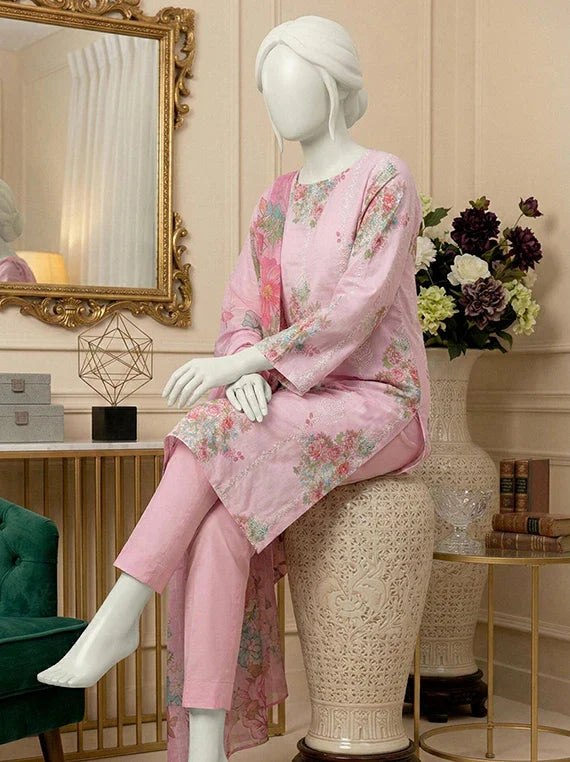 MOON by Abc Embroidered Slub Lawn Collection 2026 (D-02)